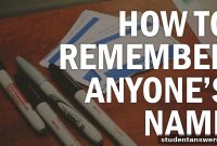 Never Forget a Name Again