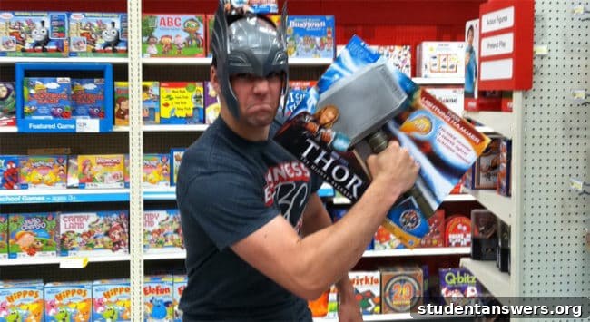 A cinematic shot of Thor wielding his hammer, illustrating that brute force isn't always the answer.