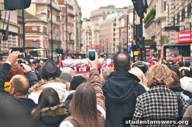 A large, dense crowd of people at an outdoor event.