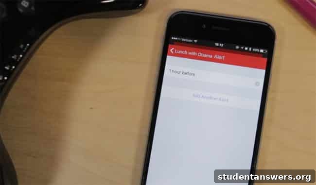 Setting event reminders in a calendar application