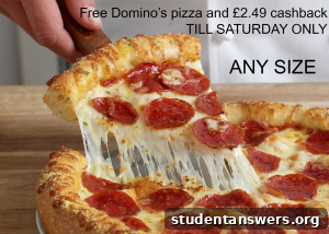 A delicious Domino's pizza on a table, illustrating the free pizza offer.