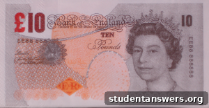 A ten-pound note representing the challenge of a £10 weekend.