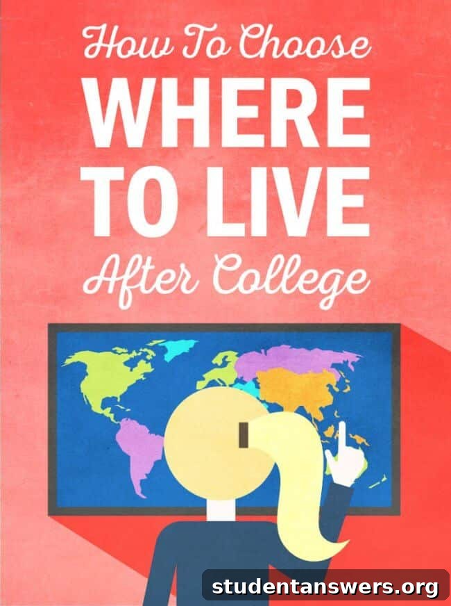 A map and compass symbolizing the choice of where to live after college