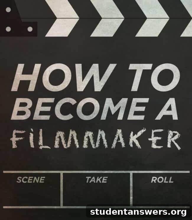 How to Become a Filmmaker - Inspirational graphic