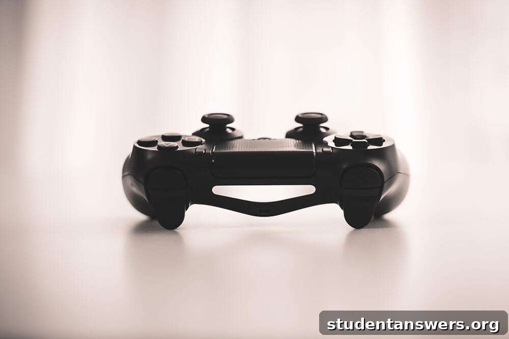 A video game controller resting on a keyboard, symbolizing distraction.
