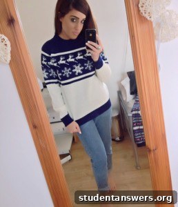 Snuggaroo Women's Nordic Christmas Jumper in blue and white