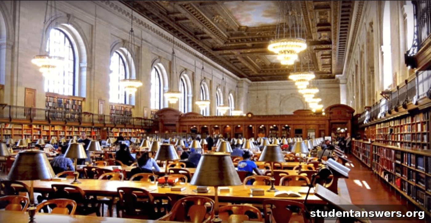 An aesthetically pleasing and well-lit library, an ideal study environment.
