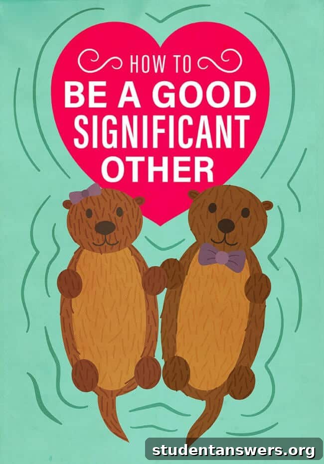 Illustration of two people connecting, representing how to be a good significant other