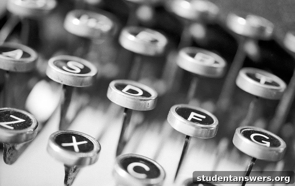 Close-up of vintage typewriter keys, representing the art and craft of writing a powerful cover letter.