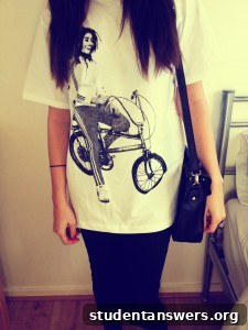 The front of the white Bob Marley Chopper Bike T-Shirt.