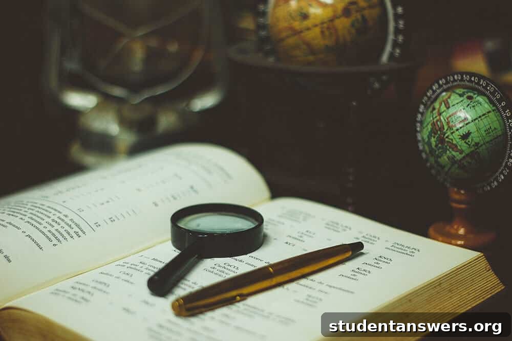 A magnifying glass and pen on an open book, symbolizing the preparation needed before asking for a recommendation.