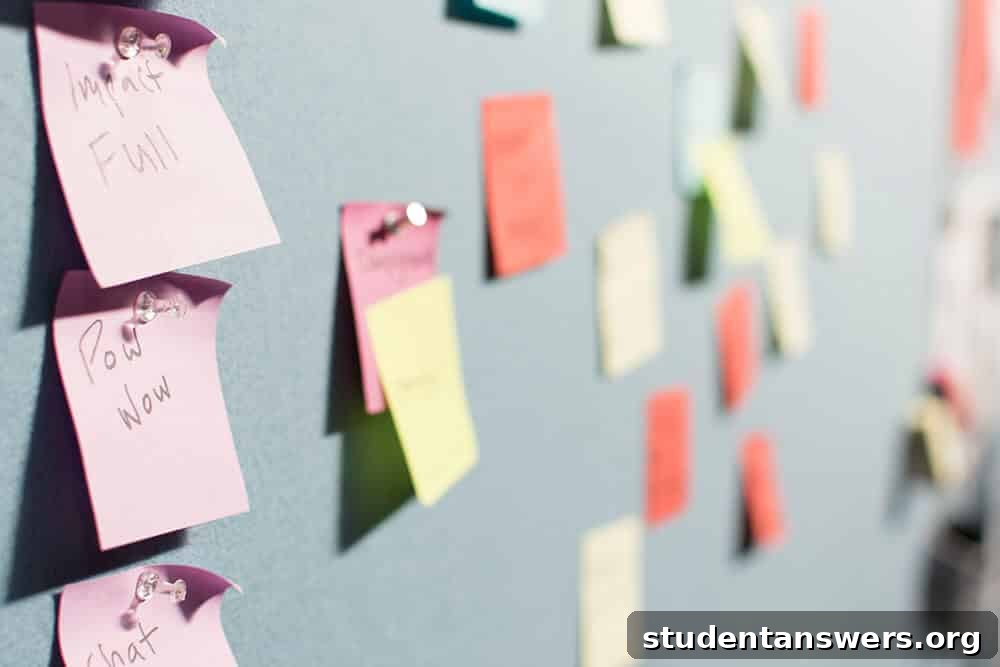 Sticky notes on a board, representing the organized information you should provide to your recommender.