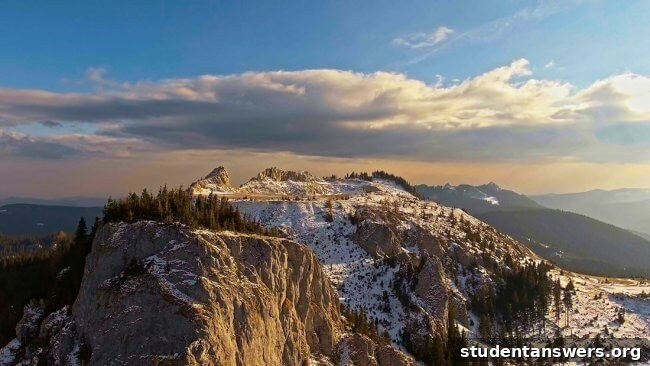 Mountain landscape illustrating how altitude affects hydration needs