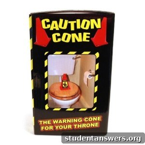 A yellow warning cone that reads Toxic Gases