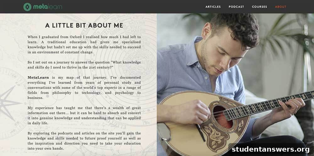 Nasos Papadopoulos' MetaLearn About page