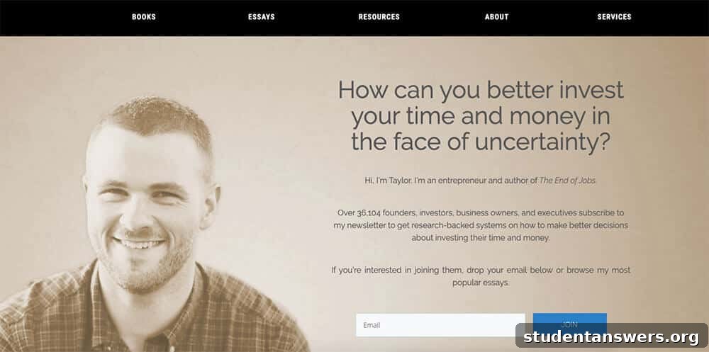 Taylor Pearson's author and entrepreneur website