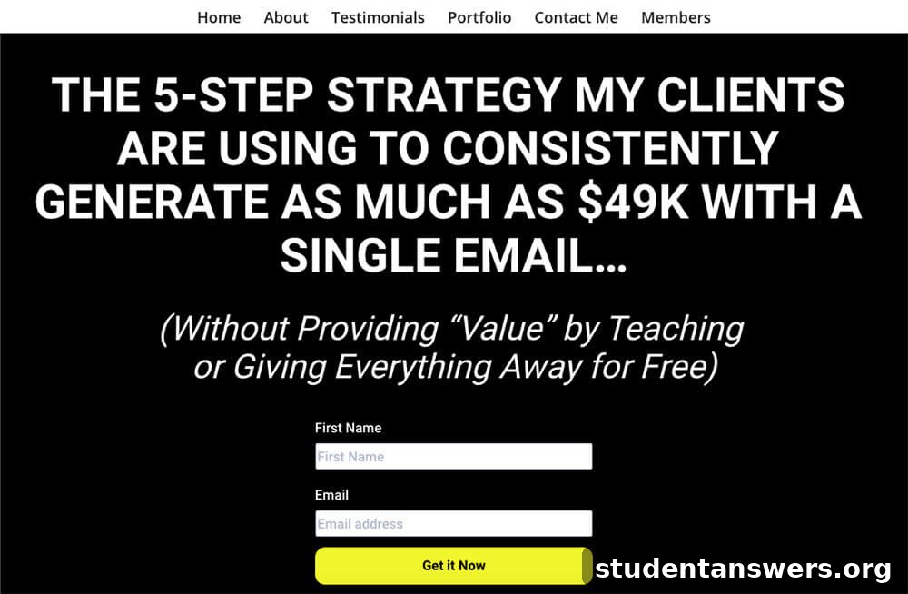 Rebecca Parson's freelance copywriter website