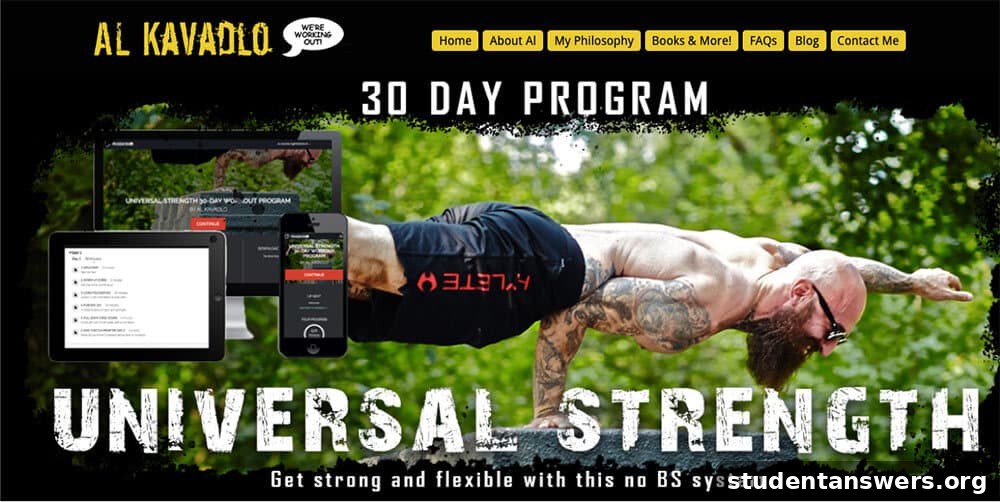Al Kavadlo's high-energy fitness website