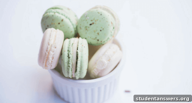A colorful bowl of macaroons representing a sugary reward that can create a powerful craving.