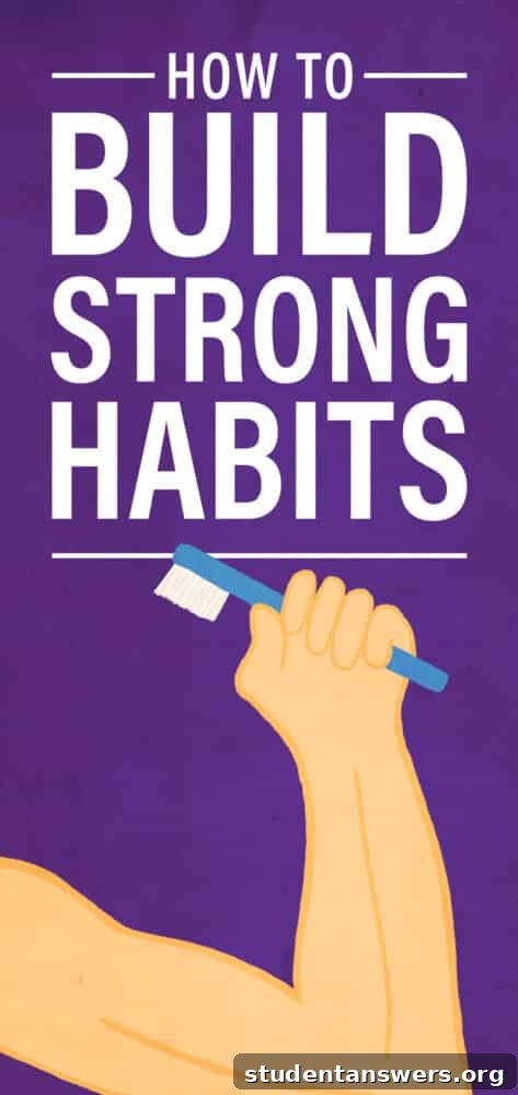 A visual guide on how to build strong habits
