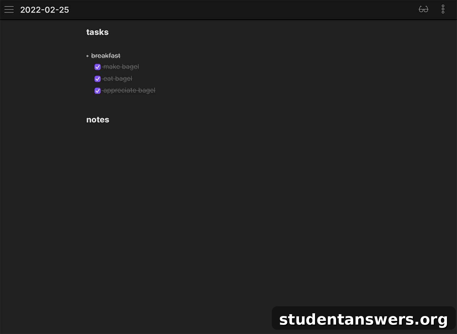 Creating a new note in the Obsidian app on a tablet device
