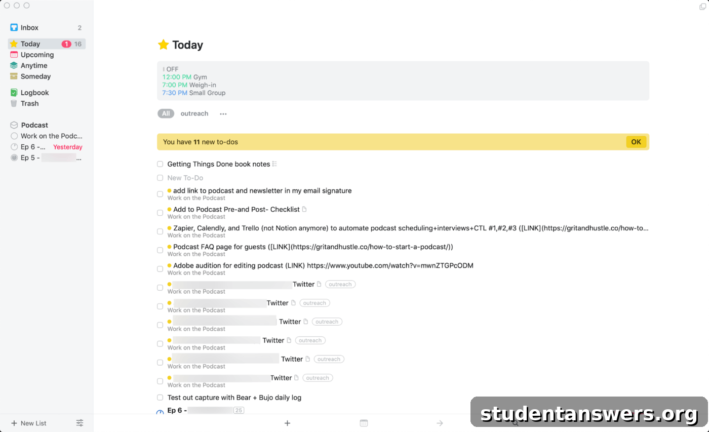 The elegant design of the Things 3 to-do list app