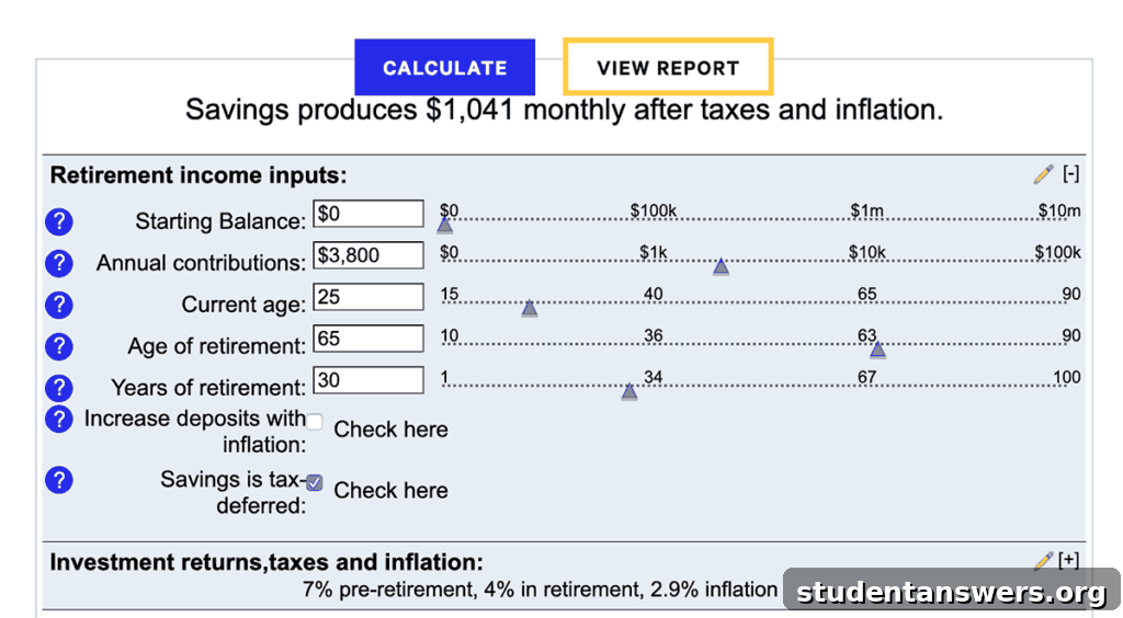 A chart showing how investing a few hundred dollars a month can grow into a substantial retirement fund over 40 years.