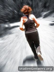 A person in fitness attire looking motivated to start a workout