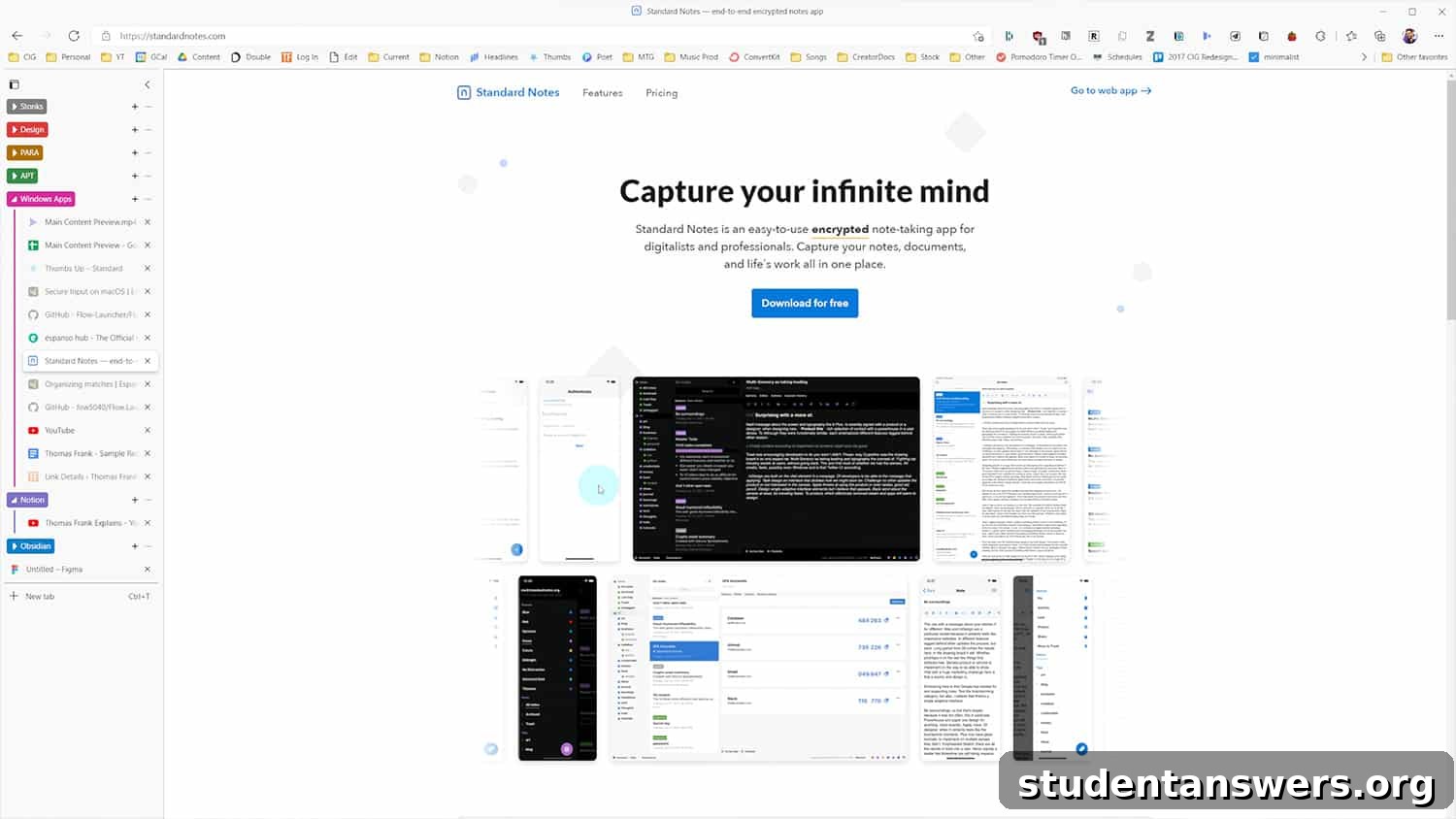 Microsoft Edge showcasing its unique vertical tabs feature for better organization