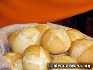 A batch of freshly baked golden-brown homemade bread rolls on a tray.