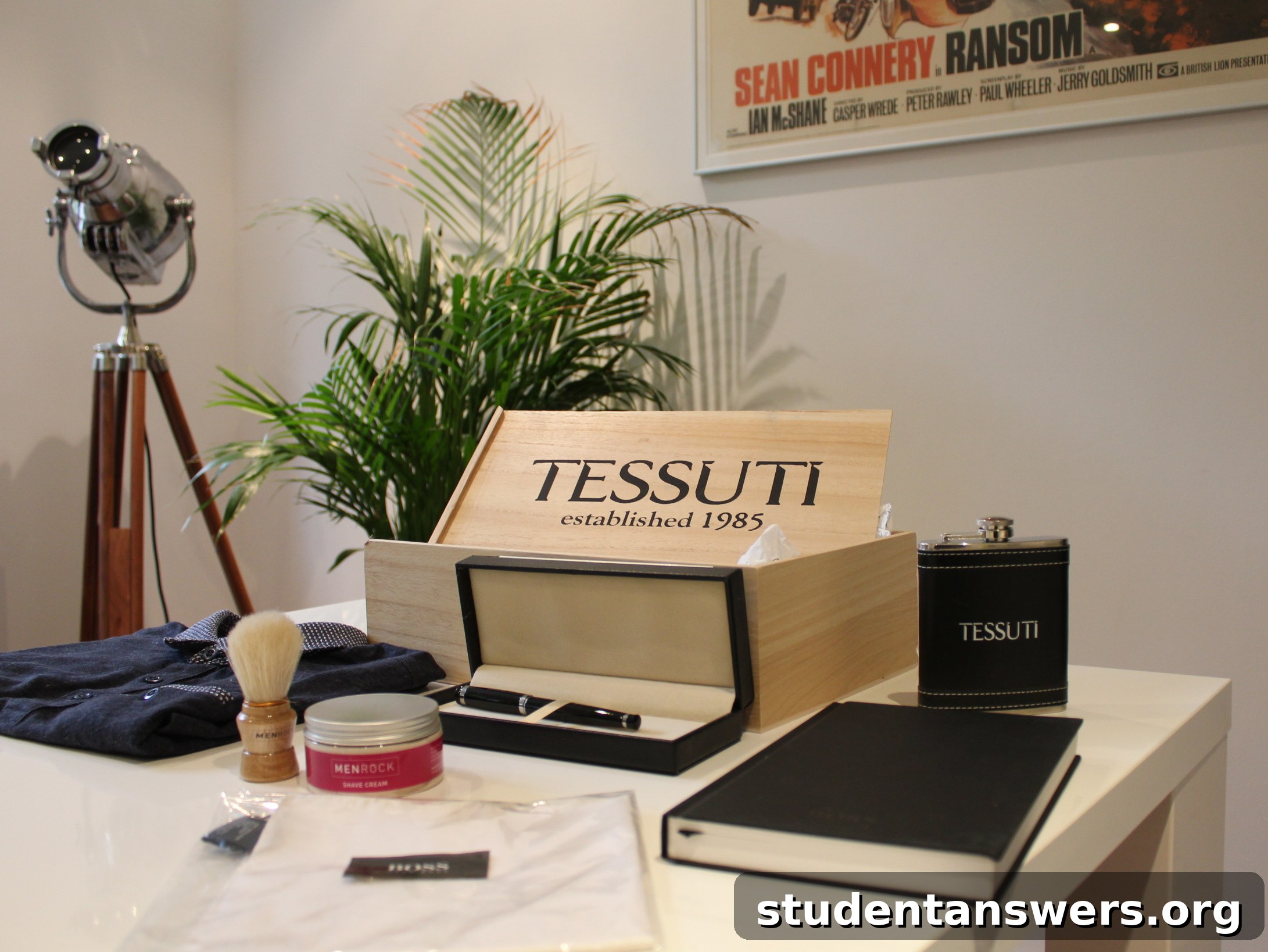 The complete men's essentials kit from Tessuti and Hugo Boss