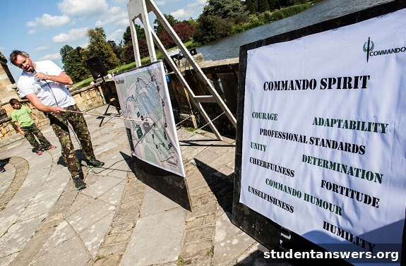 Commando Series participants receiving their pre-race briefing.