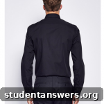 Rear view of The Idle Man Smart Shirt, showing the clean design.
