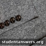 Close-up of the retro-style button detail on The Idle Man blazer.