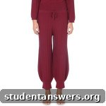 Madeleine Thompson cashmere pyjama bottoms in burgundy