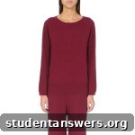 Madeleine Thompson cashmere pyjama top in burgundy
