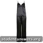 Calando black camisole and shorts pyjama set