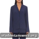 Princesse Tam Tam navy blue crepe pyjama shirt