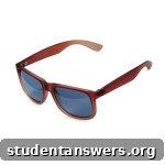 Red polarised sunglasses from Aldi, offering UV protection for runners.