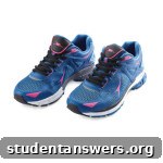 A pair of ladies' premium running shoes from Aldi, highlighting their design and cushioning.