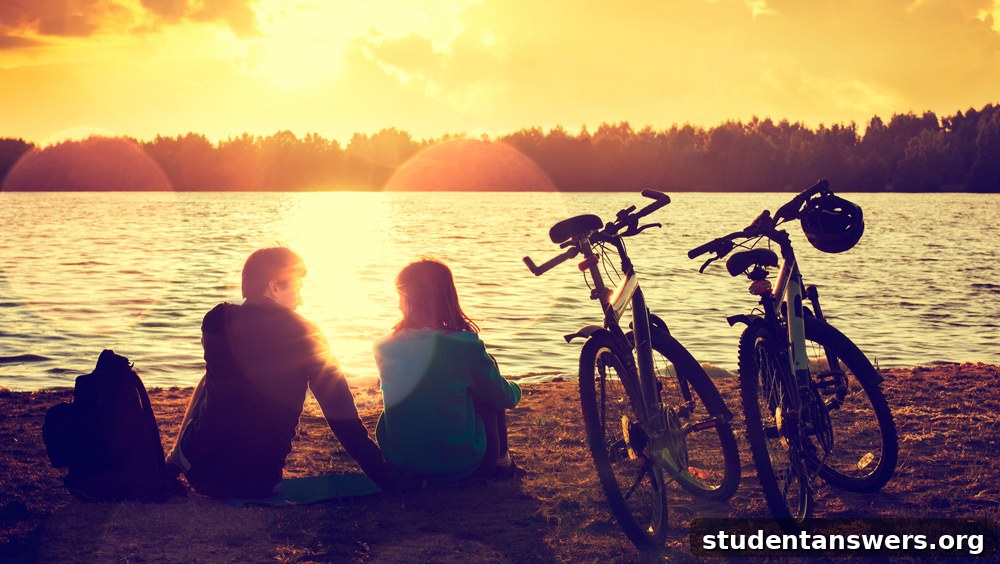A cyclist enjoying a ride during a vibrant sunset, embodying the freedom of cycling.