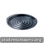 A circular Crofton pizza tray with perforated holes for a crispy base.