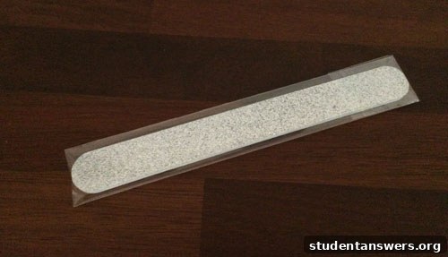A festive silver glitter nail file, a bonus item in the #LFSPARKLE box.