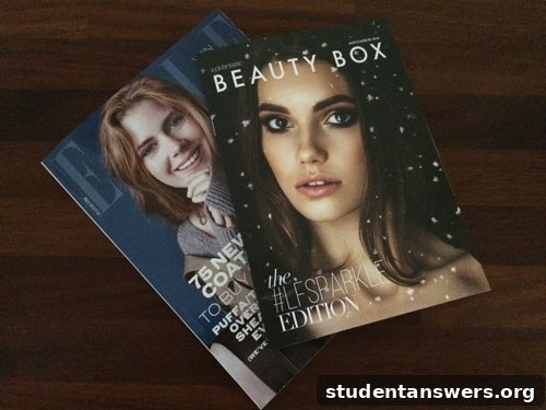 The Lookfantastic magazine and the November issue of Elle magazine included in the box.