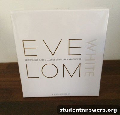 A box of Eve Lom Brightening Masks
