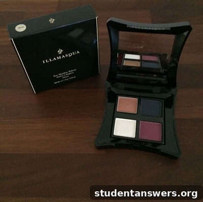 An open Illamasqua Eye Shadow Palette