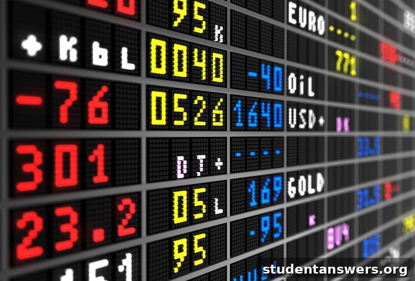 A graph showing the movement of stocks and shares for online trading