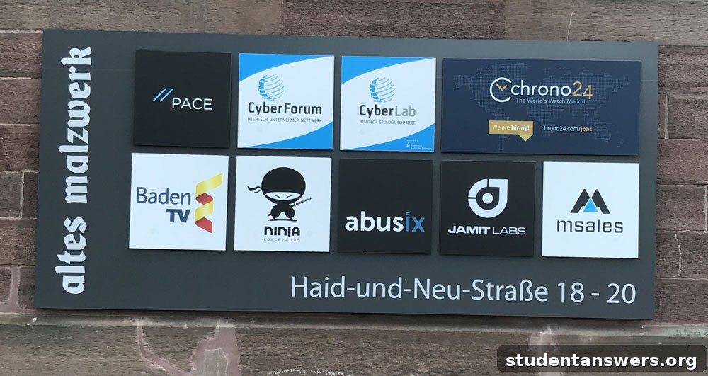 A modern building in Karlsruhe, representing business and technology