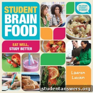 Cover of the Student Brain Food cookbook by Lauren Lucien