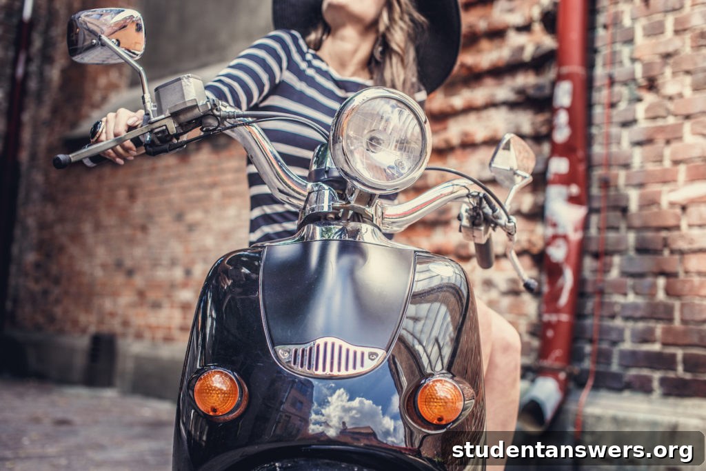 Student considering transportation options like cycling at university